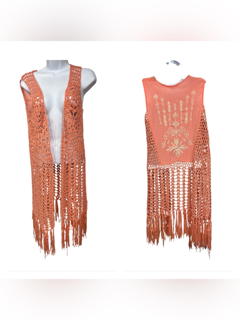 Do everything in love fringed vest